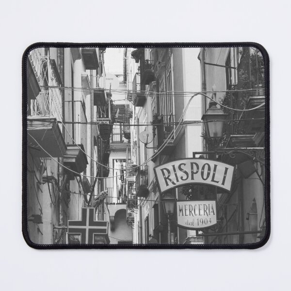 Item preview, Narrow Street in Salerno - Black and White Photography in Italy designed and sold by CarolinaReina.