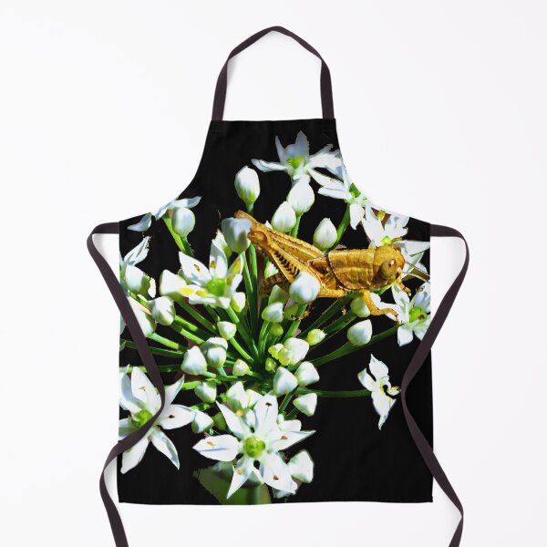 Item preview, Grasshopper on a white flower designed and sold by Traveltejas.