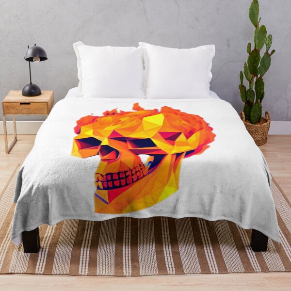 Item preview, fire skull designed and sold by marjard.