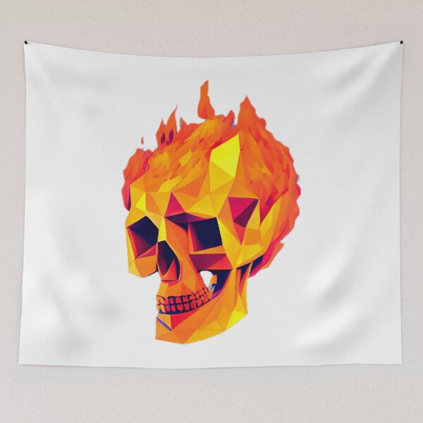 Item preview, fire skull designed and sold by marjard.