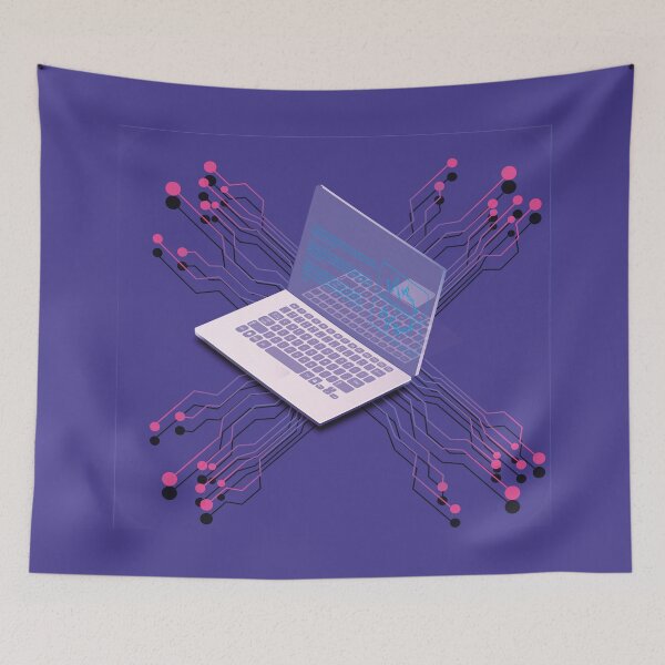 Item preview, Notebook Isometric Vector Desktop with Open Laptop designed and sold by JeLoTall.
