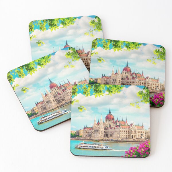 Item preview, Fairy tale castle with a floating ship on the river designed and sold by klimov0101.