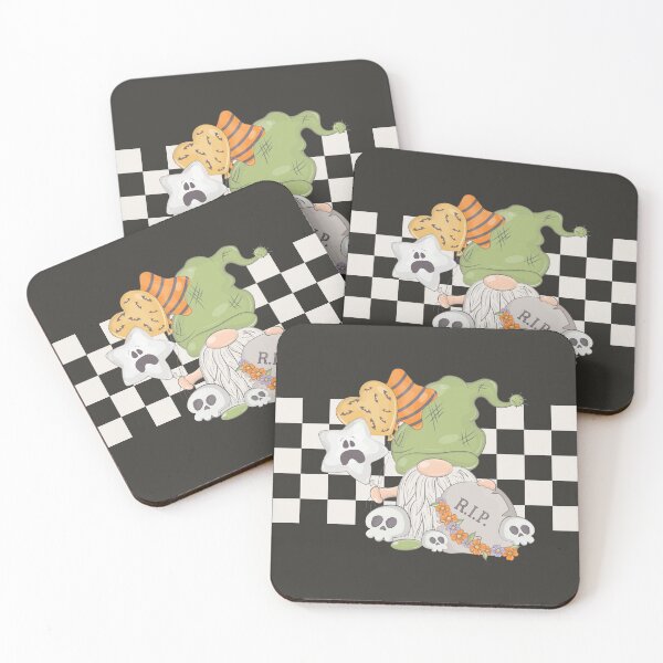 Item preview, Halloween Fall Gnome Rest In Peace Skull Vintage Cute  designed and sold by JooArtPrints  ★★★★★.