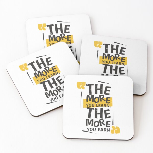 Item preview, The more you learn, the more you earn. designed and sold by Wanc Designs.
