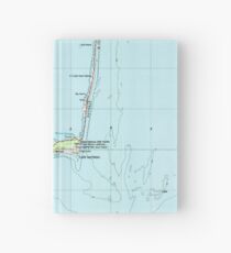 Vintage Southern Outer Banks Map (1957) Hardcover Journal
