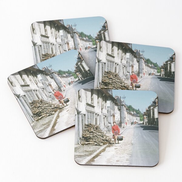 Item preview, 1950s - Street Scene from  Bastogne, Ardennes, Belgium, Europe designed and sold by thatwaslife.