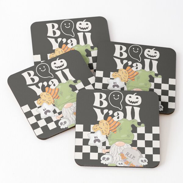 Item preview, Boo Yall Halloween Crew Fall Gnome | Pumpkin Vintage Cute Kawaii designed and sold by JooArtPrints  ★★★★★.
