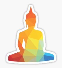 COLOR ZEN BUDDHA T-shirt Sticker