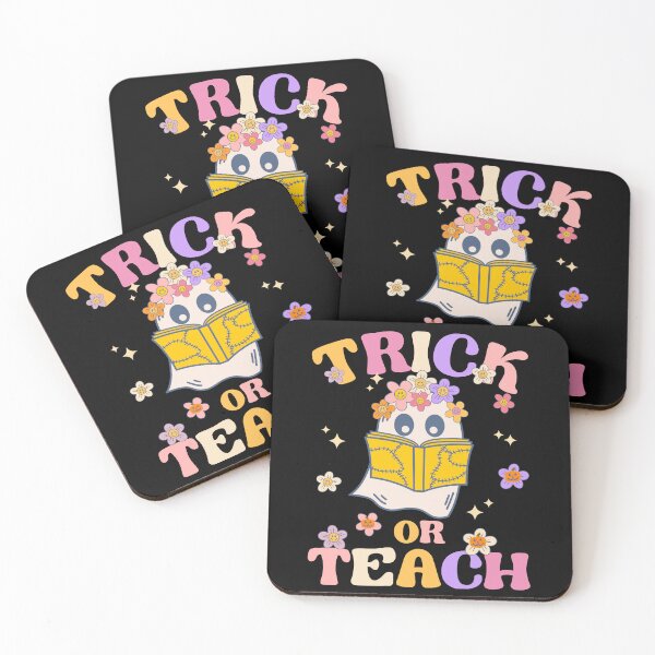 Item preview, Retro Ghost Halloween Teacher Costume Trick or Teach Floral designed and sold by ohmier.