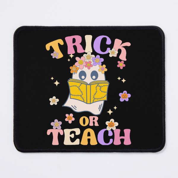 Item preview, Retro Ghost Halloween Teacher Costume Trick or Teach Floral designed and sold by ohmier.