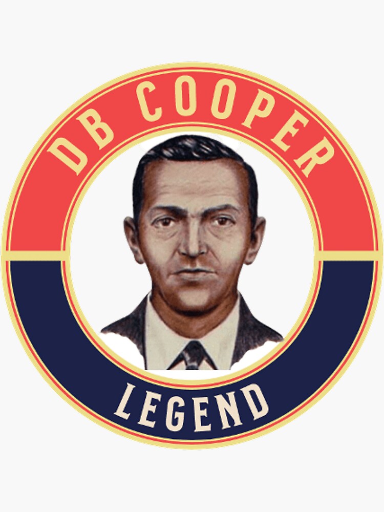 "DB Cooper Legend. Sti" Sticker For Sale By Oglineskenner | Redbubble