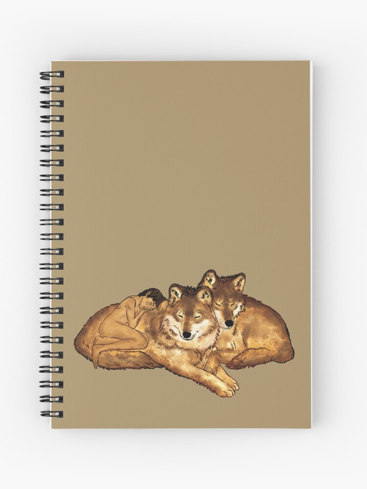 Cuaderno de espiral «El libro de la selva - Mowgli y los lobos» de  northernhugs | Redbubble