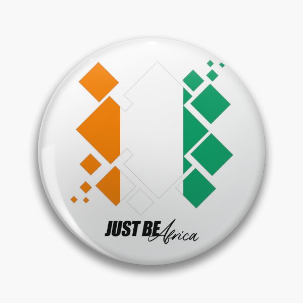 Item preview, Ivory Coast Cubed Flat - w/ text designed and sold by JustBeAfrica.