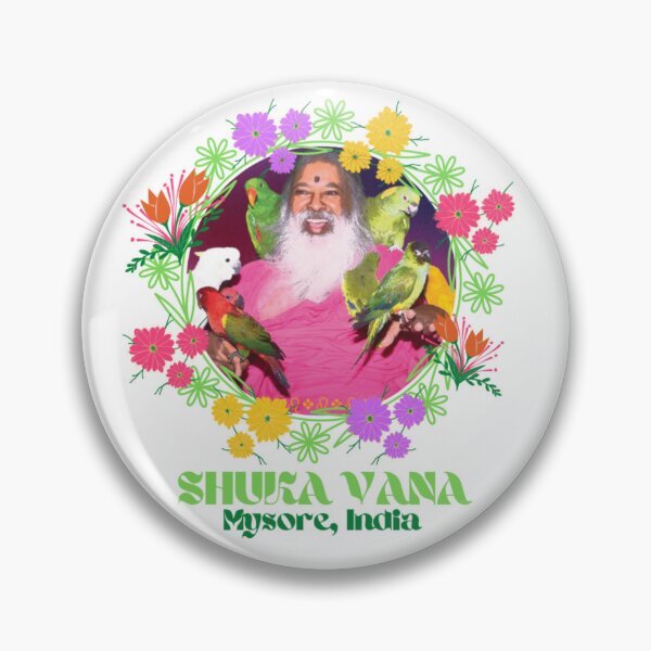 Item preview, Swamiji with birds in Shuka Vana designed and sold by JaiGuruDatta.