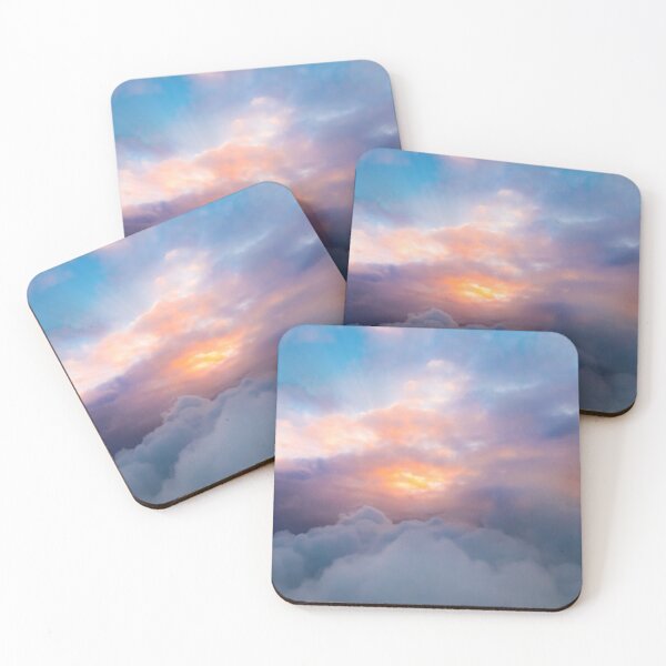 Item preview, Sunrise behind clouds artistic nature print designed and sold by Kashear.