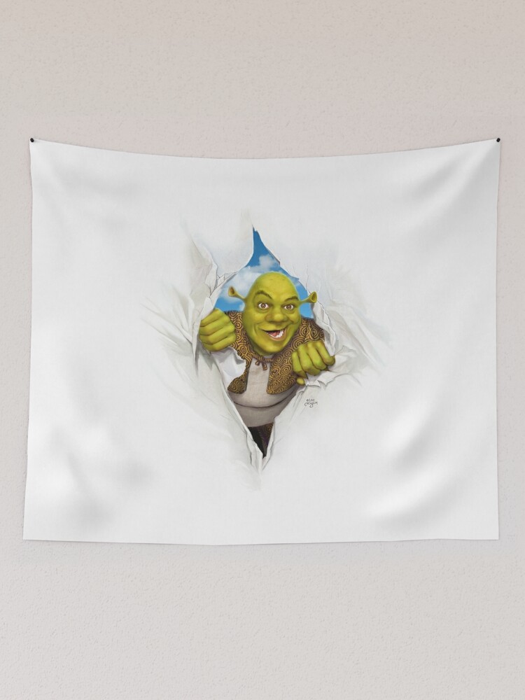 Shrek Meme Indoor Wall Tapestries Meme Tapestry Tapestry 