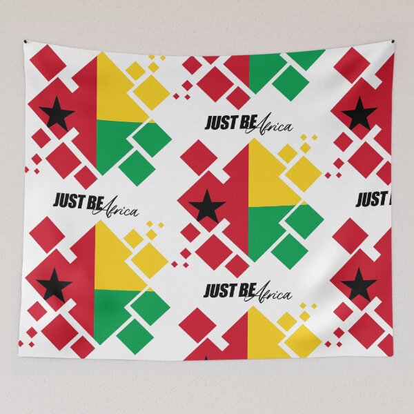 Item preview, Guinea-Bissau Cubed Flat - w/ text designed and sold by JustBeAfrica.