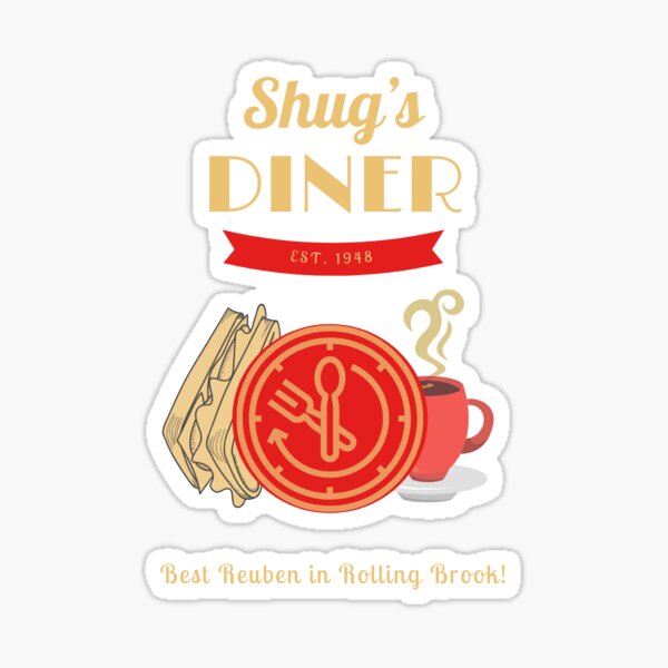 Shug's Diner Logo Sticker
