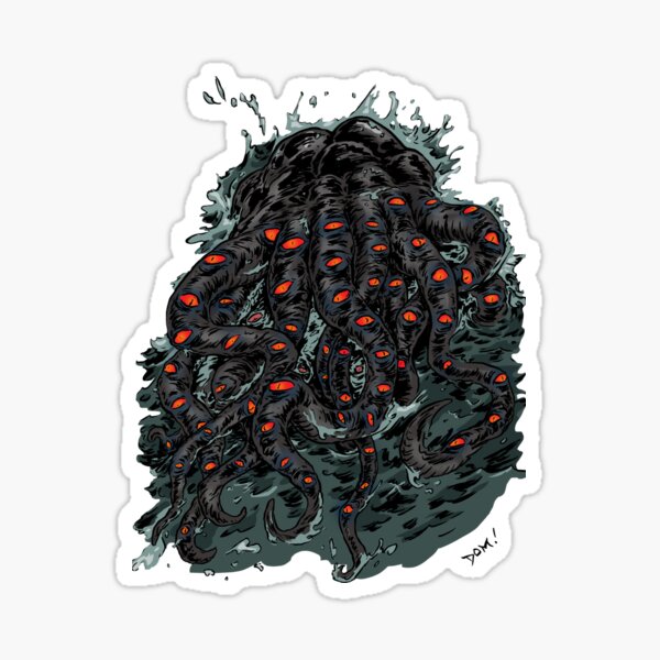 The Thing In The Deep! Sticker