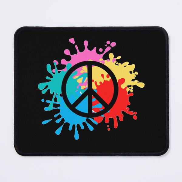 Item preview, Colorful paintball shot peace symbol - Inspirational designed and sold by shanesil.