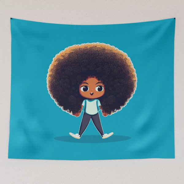 Item preview, Adorable Kid With a Huge Afro designed and sold by MadSwellDesigns.