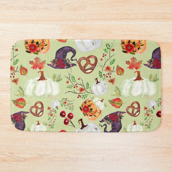 Item preview, Halloween Pumpkin And Flower Pattern designed and sold by autumnchu.