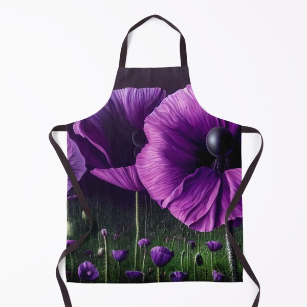 Item preview, Deep Violet Poppies in a Dark Field designed and sold by The Oracle of Surrealism Sublime Consciousness.