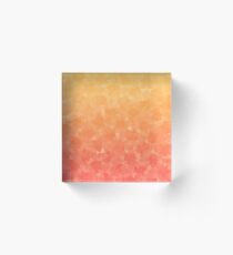 Ombre Orange Acrylic Block