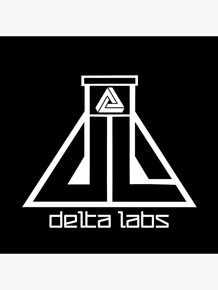 "Delta Labs Logo B/W" Poster for Sale by Deltalabsuk Redbubble