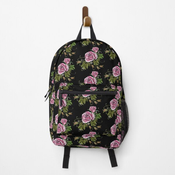 Item preview, Pink roses flowers embroidery designed and sold by yassineddy.