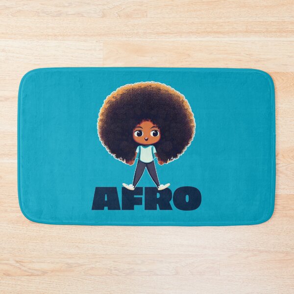 Aperçu de l'œuvre Afro || Adorable enfant avec une énorme afro créée et vendue par MadSwellDesigns.