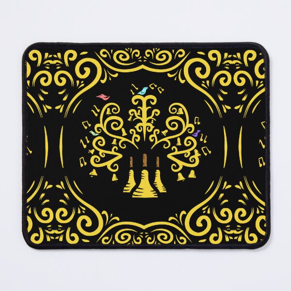 Item preview, Three Handbells Tree Of Music Golden Swirl Art Nouveau Pattern designed and sold by SubtleSplit.