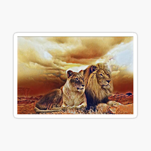 Item preview, LION COUPLES designed and sold by KatisDesign.