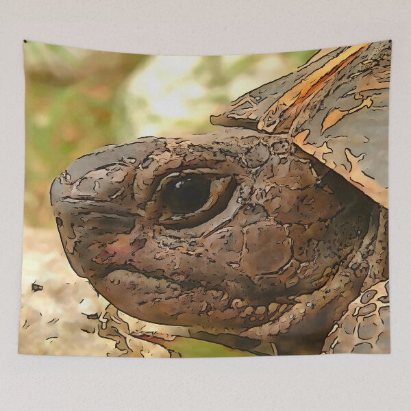 Item preview, Close Up Side Portrait Of A Turkish Tortoise designed and sold by taiche.