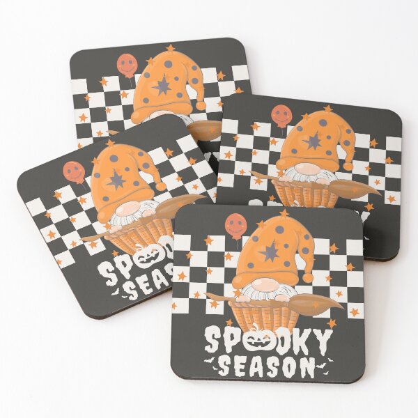 Item preview, Retro Spooky Season Halloween Crew Fall Gnome Vintage Cute Kawaii designed and sold by JooArtPrints  ★★★★★.