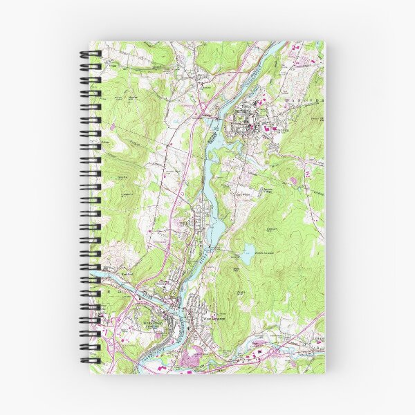 Item preview, Vintage Lebanon & Hanover New Hampshire Map (1959) designed and sold by BravuraMedia.