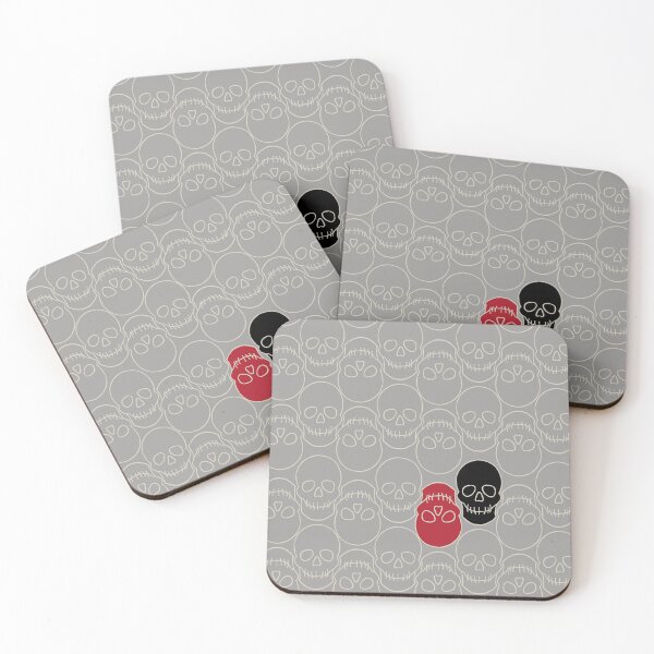 Item preview, Simply Spooky Collection - Skulls - Ghost Grey and Bone White designed and sold by LAEC-Shop.