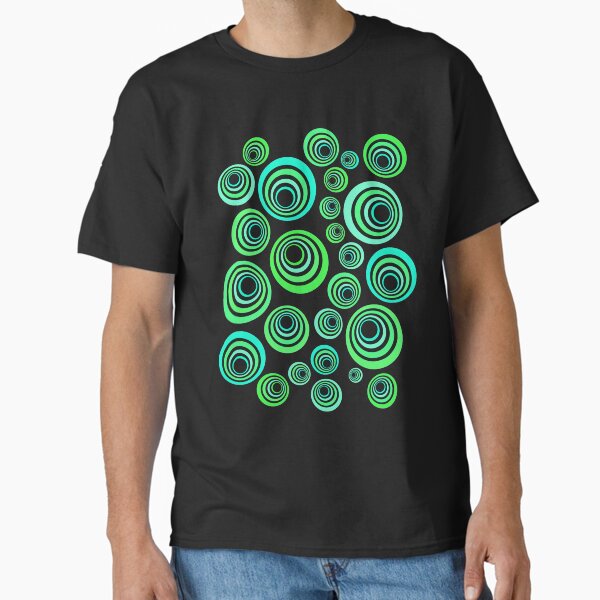 Vista previa del artículo con la obra « inspirado en el período del arte pop de los años 60 y 70. Neón verde y azul sobre un fondo negro. Mira variaciones similares en diferentes colores en mi tienda.

», diseñado y vendido por IvaW.