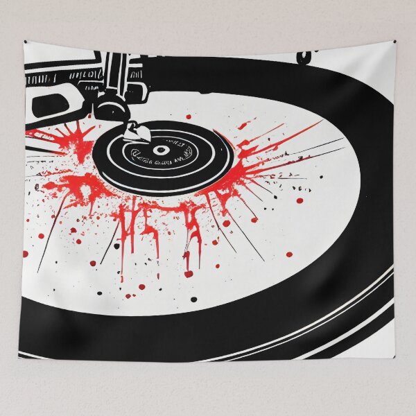 Item preview, Turntable with red splatter designed and sold by skillunused.