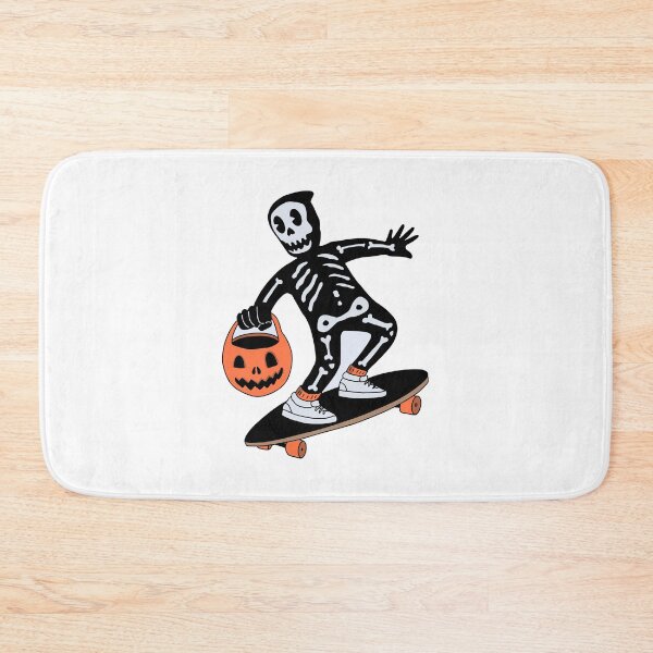 Item preview, Skating Skeleton Trick or Treat designed and sold by Pixelish.