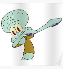 Póster Calamardo Dabbing