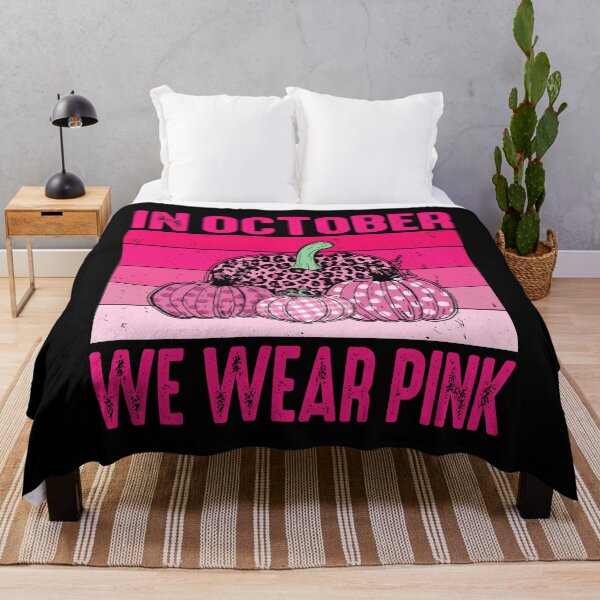 Item preview, In October We Wear Pink Pumpkin For Breast Cancer Fighters Warriors and Survivors - Breast Cancer Awareness designed and sold by naworas.
