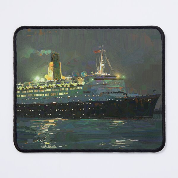 Item preview, Arrival at New-York - RMS QE2 - Maritime painting by Eliott Sontot designed and sold by Eliott Sontot.
