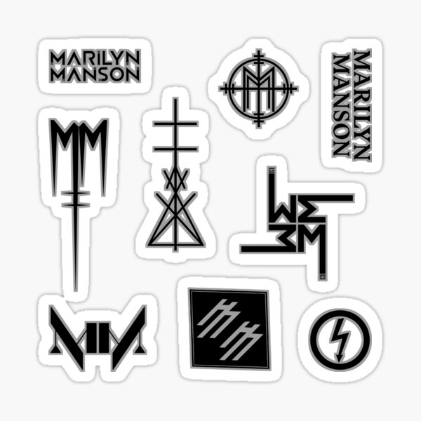 MM Monogram or MM Logo Stickers