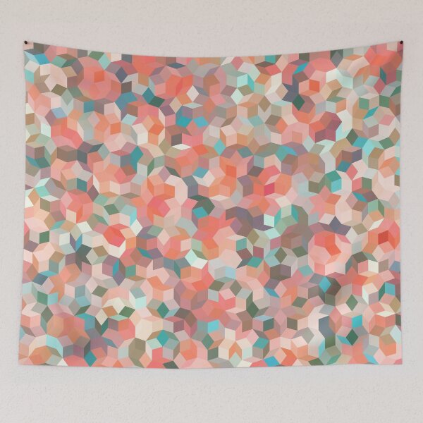 Item preview, Symphony Melon Abstract Print designed and sold by Kelly Dietrich Mandala & Fractal Art.
