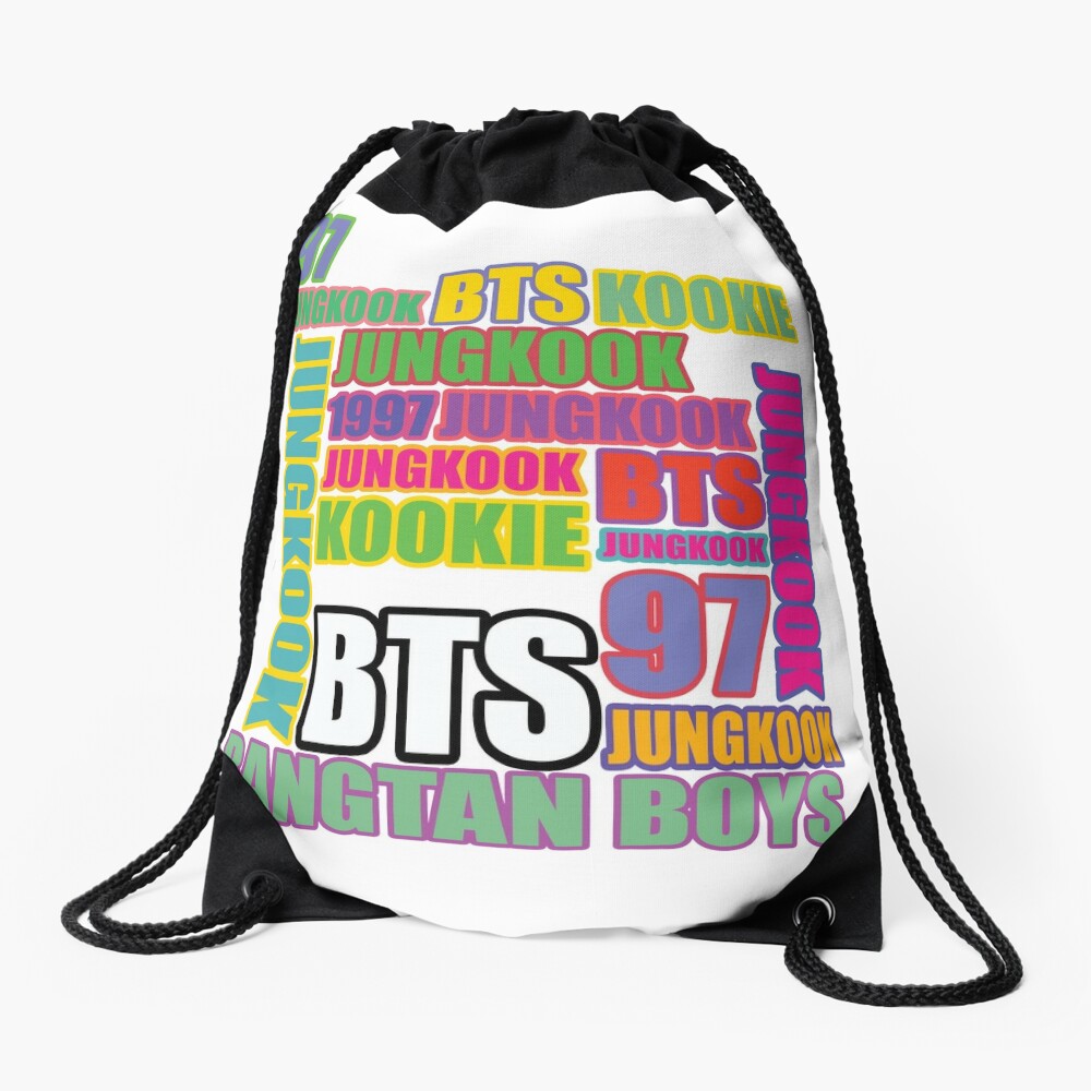 Bts, bts bag, Jung kook printed bag, School Bag, Water Bottle