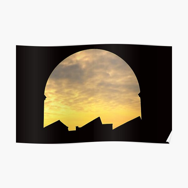 Stockport silhouette Poster