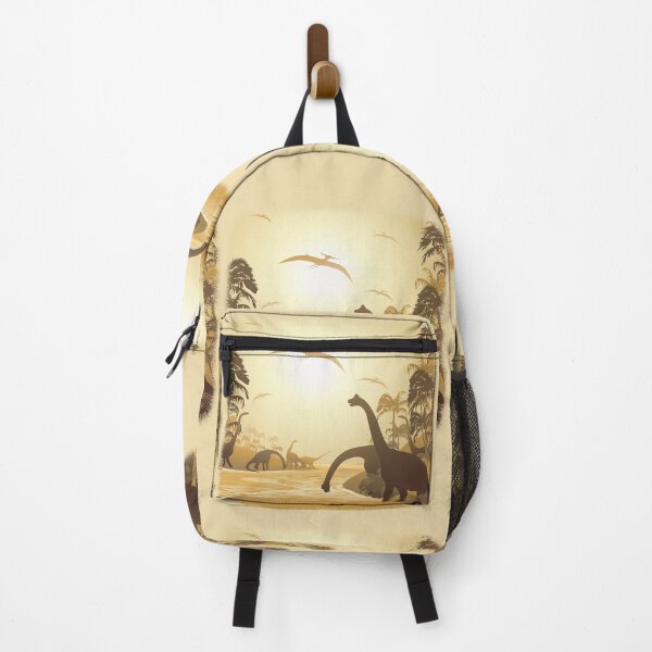 Item preview, Dinosaurs on Tropical Jurassic Landscape designed and sold by BluedarkArt.