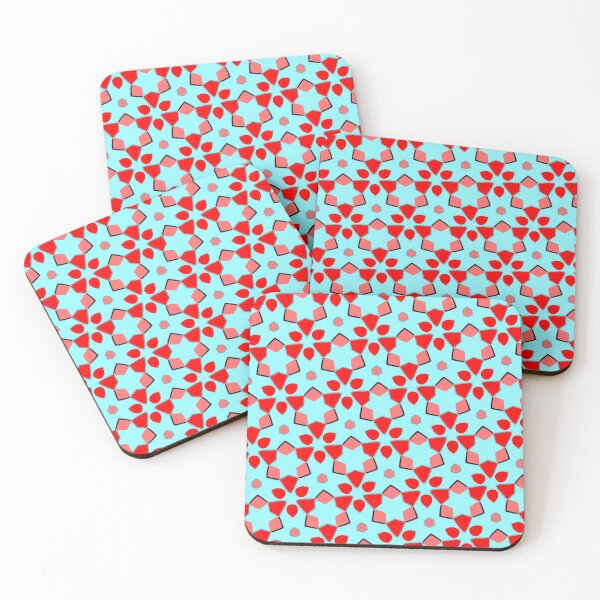 Item preview, Artistic And Modern Patterns - Red Cyan Shapes designed and sold by hernandezmfotografia.