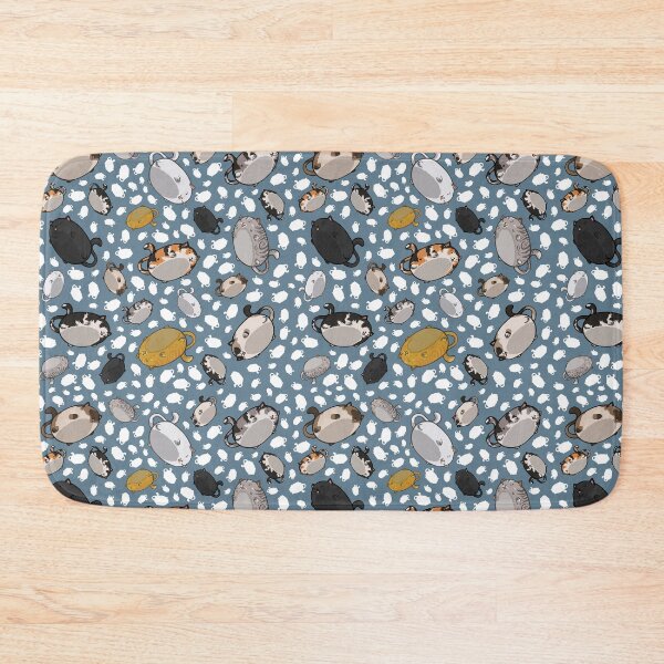 Item preview, All Over Flying Cats - Gray Blue designed and sold by WeirdOwU.